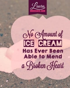 Emotional Eating Quote: No Amount of Ice Cream